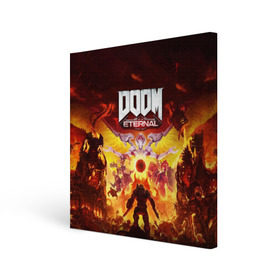 Холст квадратный с принтом DOOM Eternal в городе Новоалтайск, 100% ПВХ |  | Тематика изображения на принте: 2019 | bethesda | demon | doom | eternal | ethernal | game | games | logo | monster | runes | демон | дум | дуум | етернал | игра | игры | какодемон | кровь | лого | логотип | монстр | монстры | руны | символ | этернал