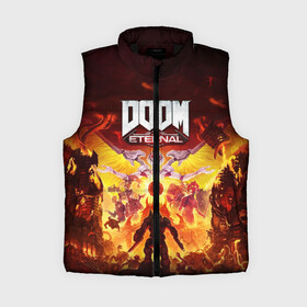 Женский жилет утепленный 3D с принтом DOOM Eternal в городе Новоалтайск,  |  | 2019 | bethesda | demon | doom | eternal | ethernal | game | games | logo | monster | runes | демон | дум | дуум | етернал | игра | игры | какодемон | кровь | лого | логотип | монстр | монстры | руны | символ | этернал
