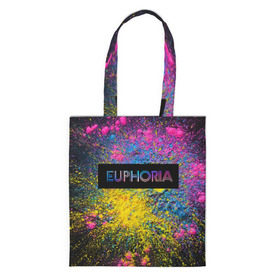 Сумка 3D повседневная с принтом сериал Euphoria в городе Новоалтайск, 100% полиэстер | Плотность: 200 г/м2; Размер: 34×35 см; Высота лямок: 30 см | zendaya | зендея | ру беннетт | сериал euphoria | эйфория