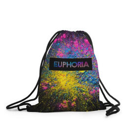 Рюкзак-мешок 3D с принтом сериал Euphoria в городе Новоалтайск, 100% полиэстер | плотность ткани — 200 г/м2, размер — 35 х 45 см; лямки — толстые шнурки, застежка на шнуровке, без карманов и подкладки | Тематика изображения на принте: zendaya | зендея | ру беннетт | сериал euphoria | эйфория