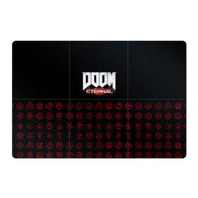 Магнитный плакат 3Х2 с принтом DOOM Eternal в городе Новоалтайск, Полимерный материал с магнитным слоем | 6 деталей размером 9*9 см | Тематика изображения на принте: 2019 | bethesda | demon | doom | eternal | ethernal | game | games | logo | monster | runes | демон | дум | дуум | етернал | игра | игры | какодемон | кровь | лого | логотип | монстр | монстры | руны | символ | этернал