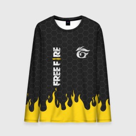 Мужской лонгслив 3D с принтом GARENA FREE FIRE в городе Новоалтайск, 100% полиэстер | длинные рукава, круглый вырез горловины, полуприлегающий силуэт | free fire | garena free fire | гарена 3 | гарена фри | гарена фри фаер | гарено. | игра garena