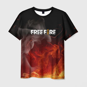 Мужская футболка 3D с принтом GARENA FREE FIRE в городе Новоалтайск, 100% полиэфир | прямой крой, круглый вырез горловины, длина до линии бедер | free fire | garena free fire | гарена 3 | гарена фри | гарена фри фаер | гарено. | игра garena