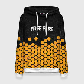 Женская толстовка 3D с принтом GARENA FREE FIRE в городе Новоалтайск, 100% полиэстер  | двухслойный капюшон со шнурком для регулировки, мягкие манжеты на рукавах и по низу толстовки, спереди карман-кенгуру с мягким внутренним слоем. | free fire | garena free fire | гарена 3 | гарена фри | гарена фри фаер | гарено. | игра garena