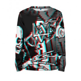 Детский лонгслив 3D с принтом WATCH DOGS в городе Новоалтайск, 100% полиэстер | длинные рукава, круглый вырез горловины, полуприлегающий силуэт
 | ded sec | hacker | legion | watch dogs | watch dogs 2 | watch dogs legion | легион | хакер