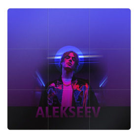 Магнитный плакат 3Х3 с принтом ALEKSEEV в городе Новоалтайск, Полимерный материал с магнитным слоем | 9 деталей размером 9*9 см | alekseev | алексеев | моязвезда | певец | целуй