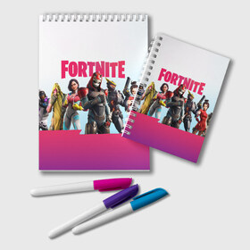 Блокнот с принтом FORTNITE - Season 9 в городе Новоалтайск, 100% бумага | 48 листов, плотность листов — 60 г/м2, плотность картонной обложки — 250 г/м2. Листы скреплены удобной пружинной спиралью. Цвет линий — светло-серый
 | Тематика изображения на принте: battle | boss | floss | fort | fortnite | game | games | lama | pvp | royale | save | season | survival | the | world | битва | дроп | игра | игры | королевская | лама | массакр | найт | сезон | форт | фортнайт