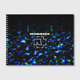 Альбом для рисования с принтом Rammstein Glitch в городе Новоалтайск, 100% бумага
 | матовая бумага, плотность 200 мг. | Тематика изображения на принте: amerika | art | du hast | germany | logo | mutter | rammstein | rock | till lindemann | арт | германия | группа | логотип | музыка | немецкая группа | немцы | песня | раммштайн | рамштайн | рок