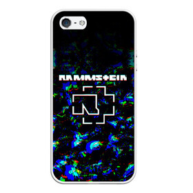 Чехол для iPhone 5/5S матовый с принтом Rammstein Glitch в городе Новоалтайск, Силикон | Область печати: задняя сторона чехла, без боковых панелей | amerika | art | du hast | germany | logo | mutter | rammstein | rock | till lindemann | арт | германия | группа | логотип | музыка | немецкая группа | немцы | песня | раммштайн | рамштайн | рок
