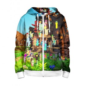 Детская толстовка 3D на молнии с принтом MY LITTLE MINECRAFT в городе Новоалтайск, 100% полиэстер |  манжеты и пояс оформлены широкой мягкой резинкой, двухслойный капюшон со шнурком для регулировки, спереди карманы и застежка-молния
 | craft | creeper | dungeon | dungeons | earth | game | logo | mine | minecraft | mobile | online | дунгеонс | земля | зомбиы | игра | крипер | лого | майкрафт | майнкрафт | мобайл | онлайн | подземелье | подземелья