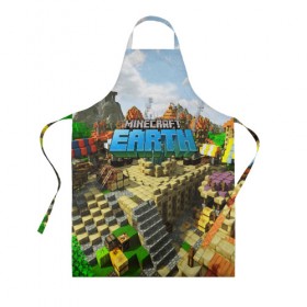 Фартук 3D с принтом MINECRAFT EARTH в городе Новоалтайск, 100% полиэстер | общий размер — 65 х 85 см, ширина нагрудника — 26 см, горловина — 53 см, длина завязок — 54 см, общий обхват в поясе — 173 см. Принт на завязках и на горловине наносится с двух сторон, на основной части фартука — только с внешней стороны | craft | creeper | dungeon | dungeons | earth | game | logo | mine | minecraft | mobile | online | дунгеонс | земля | зомбиы | игра | крипер | лого | майкрафт | майнкрафт | мобайл | онлайн | подземелье | подземелья