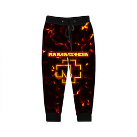 Детские брюки 3D с принтом Rammstein Feuer в городе Новоалтайск, 100% полиэстер | манжеты по низу, эластичный пояс регулируется шнурком, по бокам два кармана без застежек, внутренняя часть кармана из мелкой сетки | amerika | art | du hast | germany | logo | mutter | rammstein | rock | till lindemann | арт | германия | группа | логотип | музыка | немецкая группа | немцы | песня | раммштайн | рамштайн | рок