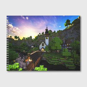 Альбом для рисования с принтом MINECRAFT в городе Новоалтайск, 100% бумага
 | матовая бумага, плотность 200 мг. | craft | creeper | dungeon | dungeons | earth | game | logo | mine | minecraft | mobile | online | дунгеонс | земля | зомбиы | игра | крипер | лого | майкрафт | майнкрафт | мобайл | онлайн | подземелье | подземелья