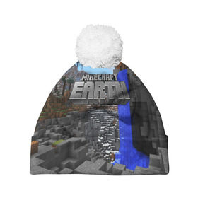Шапка 3D c помпоном с принтом MINECRAFT в городе Новоалтайск, 100% полиэстер | универсальный размер, печать по всей поверхности изделия | Тематика изображения на принте: craft | creeper | dungeon | dungeons | earth | game | logo | mine | minecraft | mobile | online | дунгеонс | земля | зомбиы | игра | крипер | лого | майкрафт | майнкрафт | мобайл | онлайн | подземелье | подземелья