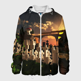 Мужская куртка 3D с принтом MINECRAFT в городе Новоалтайск, ткань верха — 100% полиэстер, подклад — флис | прямой крой, подол и капюшон оформлены резинкой с фиксаторами, два кармана без застежек по бокам, один большой потайной карман на груди. Карман на груди застегивается на липучку | craft | creeper | dungeon | dungeons | earth | game | logo | mine | minecraft | mobile | online | дунгеонс | земля | зомбиы | игра | крипер | лого | майкрафт | майнкрафт | мобайл | онлайн | подземелье | подземелья