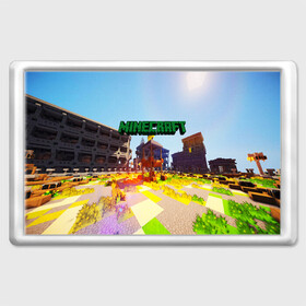 Магнит 45*70 с принтом MINECRAFT в городе Новоалтайск, Пластик | Размер: 78*52 мм; Размер печати: 70*45 | craft | creeper | dungeon | dungeons | earth | game | logo | mine | minecraft | mobile | online | дунгеонс | земля | зомбиы | игра | крипер | лого | майкрафт | майнкрафт | мобайл | онлайн | подземелье | подземелья