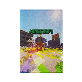 Обложка для паспорта матовая кожа с принтом MINECRAFT в городе Новоалтайск, натуральная матовая кожа | размер 19,3 х 13,7 см; прозрачные пластиковые крепления | craft | creeper | dungeon | dungeons | earth | game | logo | mine | minecraft | mobile | online | дунгеонс | земля | зомбиы | игра | крипер | лого | майкрафт | майнкрафт | мобайл | онлайн | подземелье | подземелья