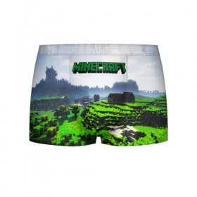 Мужские трусы 3D с принтом MINECRAFT в городе Новоалтайск, 50% хлопок, 50% полиэстер | классическая посадка, на поясе мягкая тканевая резинка | craft | creeper | dungeon | dungeons | earth | game | logo | mine | minecraft | mobile | online | дунгеонс | земля | зомбиы | игра | крипер | лого | майкрафт | майнкрафт | мобайл | онлайн | подземелье | подземелья