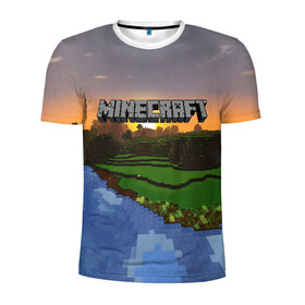 Мужская футболка 3D спортивная с принтом MINECRAFT в городе Новоалтайск, 100% полиэстер с улучшенными характеристиками | приталенный силуэт, круглая горловина, широкие плечи, сужается к линии бедра | Тематика изображения на принте: craft | creeper | dungeon | dungeons | earth | game | logo | mine | minecraft | mobile | online | дунгеонс | земля | зомбиы | игра | крипер | лого | майкрафт | майнкрафт | мобайл | онлайн | подземелье | подземелья