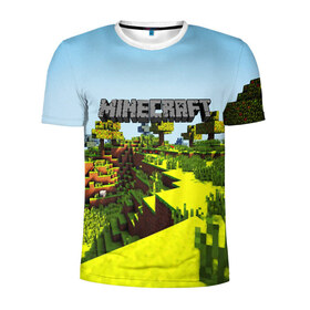 Мужская футболка 3D спортивная с принтом MINECRAFT в городе Новоалтайск, 100% полиэстер с улучшенными характеристиками | приталенный силуэт, круглая горловина, широкие плечи, сужается к линии бедра | Тематика изображения на принте: craft | creeper | dungeon | dungeons | earth | game | logo | mine | minecraft | mobile | online | дунгеонс | земля | зомбиы | игра | крипер | лого | майкрафт | майнкрафт | мобайл | онлайн | подземелье | подземелья