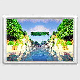 Магнит 45*70 с принтом MINECRAFT в городе Новоалтайск, Пластик | Размер: 78*52 мм; Размер печати: 70*45 | craft | creeper | dungeon | dungeons | earth | game | logo | mine | minecraft | mobile | online | дунгеонс | земля | зомбиы | игра | крипер | лого | майкрафт | майнкрафт | мобайл | онлайн | подземелье | подземелья