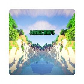 Магнит виниловый Квадрат с принтом MINECRAFT в городе Новоалтайск, полимерный материал с магнитным слоем | размер 9*9 см, закругленные углы | Тематика изображения на принте: craft | creeper | dungeon | dungeons | earth | game | logo | mine | minecraft | mobile | online | дунгеонс | земля | зомбиы | игра | крипер | лого | майкрафт | майнкрафт | мобайл | онлайн | подземелье | подземелья