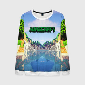 Мужской свитшот 3D с принтом MINECRAFT в городе Новоалтайск, 100% полиэстер с мягким внутренним слоем | круглый вырез горловины, мягкая резинка на манжетах и поясе, свободная посадка по фигуре | craft | creeper | dungeon | dungeons | earth | game | logo | mine | minecraft | mobile | online | дунгеонс | земля | зомбиы | игра | крипер | лого | майкрафт | майнкрафт | мобайл | онлайн | подземелье | подземелья
