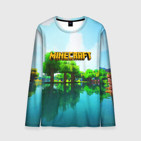 Мужской лонгслив 3D с принтом MINECRAFT в городе Новоалтайск, 100% полиэстер | длинные рукава, круглый вырез горловины, полуприлегающий силуэт | craft | creeper | dungeon | dungeons | earth | game | logo | mine | minecraft | mobile | online | дунгеонс | земля | зомбиы | игра | крипер | лого | майкрафт | майнкрафт | мобайл | онлайн | подземелье | подземелья