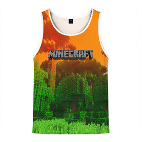 Мужская майка 3D с принтом MINECRAFT в городе Новоалтайск, 100% полиэстер | круглая горловина, приталенный силуэт, длина до линии бедра. Пройма и горловина окантованы тонкой бейкой | Тематика изображения на принте: craft | creeper | dungeon | dungeons | earth | game | logo | mine | minecraft | mobile | online | дунгеонс | земля | зомбиы | игра | крипер | лого | майкрафт | майнкрафт | мобайл | онлайн | подземелье | подземелья