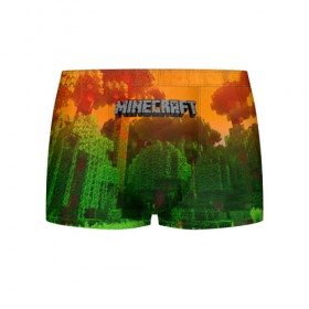 Мужские трусы 3D с принтом MINECRAFT в городе Новоалтайск, 50% хлопок, 50% полиэстер | классическая посадка, на поясе мягкая тканевая резинка | craft | creeper | dungeon | dungeons | earth | game | logo | mine | minecraft | mobile | online | дунгеонс | земля | зомбиы | игра | крипер | лого | майкрафт | майнкрафт | мобайл | онлайн | подземелье | подземелья