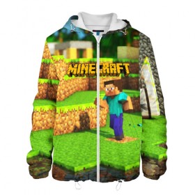 Мужская куртка 3D с принтом MINECRAFT в городе Новоалтайск, ткань верха — 100% полиэстер, подклад — флис | прямой крой, подол и капюшон оформлены резинкой с фиксаторами, два кармана без застежек по бокам, один большой потайной карман на груди. Карман на груди застегивается на липучку | craft | creeper | dungeon | dungeons | earth | game | logo | mine | minecraft | mobile | online | дунгеонс | земля | зомбиы | игра | крипер | лого | майкрафт | майнкрафт | мобайл | онлайн | подземелье | подземелья