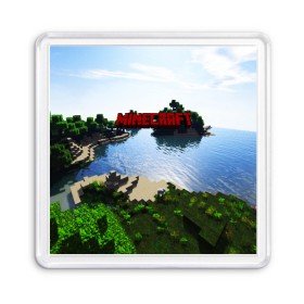 Магнит 55*55 с принтом MINECRAFT в городе Новоалтайск, Пластик | Размер: 65*65 мм; Размер печати: 55*55 мм | Тематика изображения на принте: craft | creeper | dungeon | dungeons | earth | game | logo | mine | minecraft | mobile | online | дунгеонс | земля | зомби | игра | крипер | лого | майкрафт | майнкрафт | мобайл | онлайн | подземелье | подземелья