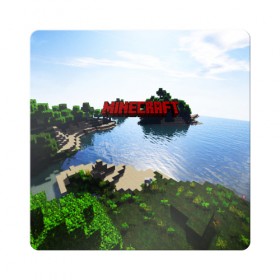 Магнит виниловый Квадрат с принтом MINECRAFT в городе Новоалтайск, полимерный материал с магнитным слоем | размер 9*9 см, закругленные углы | Тематика изображения на принте: craft | creeper | dungeon | dungeons | earth | game | logo | mine | minecraft | mobile | online | дунгеонс | земля | зомби | игра | крипер | лого | майкрафт | майнкрафт | мобайл | онлайн | подземелье | подземелья