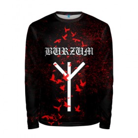 Мужской лонгслив 3D с принтом Burzum Algiz Rune в городе Новоалтайск, 100% полиэстер | длинные рукава, круглый вырез горловины, полуприлегающий силуэт | algiz | art | burz | burzum | horror | logo | merch | music | rune | альгиз | арт | бурз | бурзум | варг викернес | группа | логотип | мерч | метал | мистика | музыка | надпись | норвегия | норвежская группа | норги | руна | толкиен