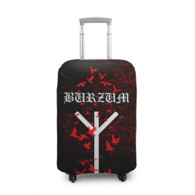 Чехол для чемодана 3D с принтом Burzum Algiz Rune в городе Новоалтайск, 86% полиэфир, 14% спандекс | двустороннее нанесение принта, прорези для ручек и колес | algiz | art | burz | burzum | horror | logo | merch | music | rune | альгиз | арт | бурз | бурзум | варг викернес | группа | логотип | мерч | метал | мистика | музыка | надпись | норвегия | норвежская группа | норги | руна | толкиен