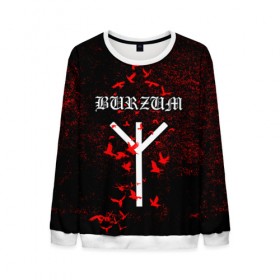 Мужской свитшот 3D с принтом Burzum Algiz Rune в городе Новоалтайск, 100% полиэстер с мягким внутренним слоем | круглый вырез горловины, мягкая резинка на манжетах и поясе, свободная посадка по фигуре | algiz | art | burz | burzum | horror | logo | merch | music | rune | альгиз | арт | бурз | бурзум | варг викернес | группа | логотип | мерч | метал | мистика | музыка | надпись | норвегия | норвежская группа | норги | руна | толкиен