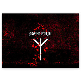 Поздравительная открытка с принтом Burzum Algiz Rune в городе Новоалтайск, 100% бумага | плотность бумаги 280 г/м2, матовая, на обратной стороне линовка и место для марки
 | algiz | art | burz | burzum | horror | logo | merch | music | rune | альгиз | арт | бурз | бурзум | варг викернес | группа | логотип | мерч | метал | мистика | музыка | надпись | норвегия | норвежская группа | норги | руна | толкиен