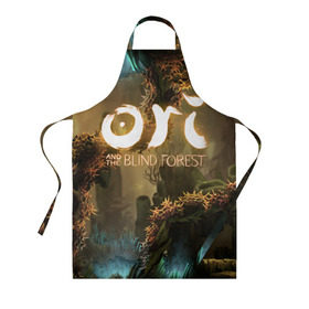 Фартук 3D с принтом Ori and the Blind Forest в городе Новоалтайск, 100% полиэстер | общий размер — 65 х 85 см, ширина нагрудника — 26 см, горловина — 53 см, длина завязок — 54 см, общий обхват в поясе — 173 см. Принт на завязках и на горловине наносится с двух сторон, на основной части фартука — только с внешней стороны | blind forest | ori | sein | белка | гумо | кошка | куро | лиса | нару | непроглядный лес | ори | платформер | птенец | сейн | сова