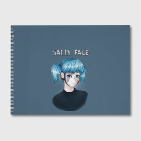 Альбом для рисования с принтом Sally face в городе Новоалтайск, 100% бумага
 | матовая бумага, плотность 200 мг. | Тематика изображения на принте: sally face | маска | сали | салли | салли кромсалли | фейс | фишер