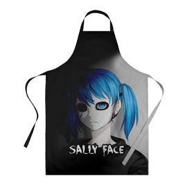 Фартук 3D с принтом Sally face в городе Новоалтайск, 100% полиэстер | общий размер — 65 х 85 см, ширина нагрудника — 26 см, горловина — 53 см, длина завязок — 54 см, общий обхват в поясе — 173 см. Принт на завязках и на горловине наносится с двух сторон, на основной части фартука — только с внешней стороны | sally face | маска | сали | салли | салли кромсалли | фейс | фишер