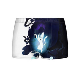 Мужские трусы 3D с принтом Ori and the Blind Forest в городе Новоалтайск, 50% хлопок, 50% полиэстер | классическая посадка, на поясе мягкая тканевая резинка | Тематика изображения на принте: blind forest | ori | sein | белка | гумо | кошка | куро | лиса | нару | непроглядный лес | ори | платформер | птенец | сейн | сова