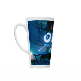 Кружка Латте с принтом Ori and the Blind Forest в городе Новоалтайск, Белая керамика | Объем 480 мл; Высота 150 мм; Диаметр 90 мм | Тематика изображения на принте: blind forest | ori | sein | белка | гумо | кошка | куро | лиса | нару | непроглядный лес | ори | платформер | птенец | сейн | сова