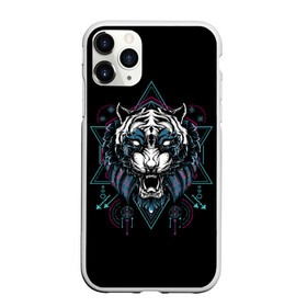 Чехол для iPhone 11 Pro Max матовый с принтом Тигр в городе Новоалтайск, Силикон |  | Тематика изображения на принте: beast | evil | fangs | grin | predator | sacral | signs | tiger | wild | дикий | зверь | злой | знаки | клыки | оскал | сакральные | тигр | хищник