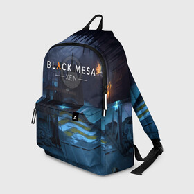 Рюкзак 3D с принтом HALF-LIFE - Black Mesa: XEN в городе Новоалтайск, 100% полиэстер | лямки с регулируемой длиной, сверху петелька, чтобы рюкзак можно было повесить на вешалку. Основное отделение закрывается на молнию, как и внешний карман. Внутри два дополнительных кармана, один из которых закрывается на молнию. По бокам два дополнительных кармашка | black | counter | csgo | freeman | gordon | half | half life | halflife | lambda | life | logo | mesa | portal | strike | xen | гордон | контр | лайф | лого | портал | символ | страйк | фримен | халф | халф лайф | халфлайф