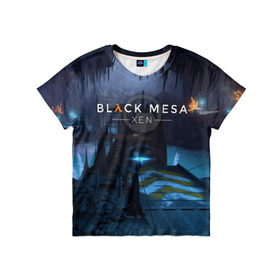 Детская футболка 3D с принтом HALF-LIFE - Black Mesa: XEN в городе Новоалтайск, 100% гипоаллергенный полиэфир | прямой крой, круглый вырез горловины, длина до линии бедер, чуть спущенное плечо, ткань немного тянется | Тематика изображения на принте: black | counter | csgo | freeman | gordon | half | half life | halflife | lambda | life | logo | mesa | portal | strike | xen | гордон | контр | лайф | лого | портал | символ | страйк | фримен | халф | халф лайф | халфлайф
