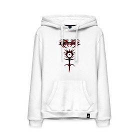 Мужская толстовка с принтом GHOSTEMANE RED SHADOW в городе Новоалтайск, френч-терри, мягкий теплый начес внутри (100% хлопок) | карман-кенгуру, эластичные манжеты и нижняя кромка, капюшон с подкладом и шнурком | ghost | ghostemane | ill biz | man | mercury | mystic | new school | noise | rap rock | trap | young crowley | гостмейн | мистика | привидение | реп рок. | рок | рэп | рэпер | эрик уитни