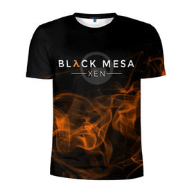 Мужская футболка 3D спортивная с принтом HALF-LIFE - Black Mesa: XEN в городе Новоалтайск, 100% полиэстер с улучшенными характеристиками | приталенный силуэт, круглая горловина, широкие плечи, сужается к линии бедра | black | counter | csgo | freeman | gordon | half | half life | halflife | lambda | life | logo | mesa | portal | strike | xen | гордон | контр | лайф | лого | портал | символ | страйк | фримен | халф | халф лайф | халфлайф