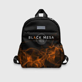 Детский рюкзак 3D с принтом HALF-LIFE - Black Mesa: XEN в городе Новоалтайск, 100% полиэстер | лямки с регулируемой длиной, сверху петелька, чтобы рюкзак можно было повесить на вешалку. Основное отделение закрывается на молнию, как и внешний карман. Внутри дополнительный карман. По бокам два дополнительных кармашка | black | counter | csgo | freeman | gordon | half | half life | halflife | lambda | life | logo | mesa | portal | strike | xen | гордон | контр | лайф | лого | портал | символ | страйк | фримен | халф | халф лайф | халфлайф