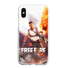 Чехол для iPhone XS Max матовый с принтом FREE FIRE в городе Новоалтайск, Силикон | Область печати: задняя сторона чехла, без боковых панелей | battle | battlegrounds | fire | free | game | games | garena | logo | mobile | royale | батлграунд | битва | гарена | гарено | игра | игры | королевская | лого | логотип | мобайл | онлайн | символ | фаер | фаир | фри