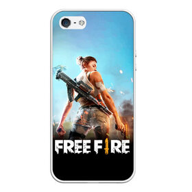 Чехол для iPhone 5/5S матовый с принтом FREE FIRE в городе Новоалтайск, Силикон | Область печати: задняя сторона чехла, без боковых панелей | Тематика изображения на принте: battle | battlegrounds | fire | free | game | games | garena | logo | mobile | royale | батлграунд | битва | гарена | гарено | игра | игры | королевская | лого | логотип | мобайл | онлайн | символ | фаер | фаир | фри